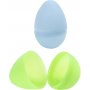 Plastic eieren - 2-delig - pastelkleuren - H4,5 cm - 24 st
