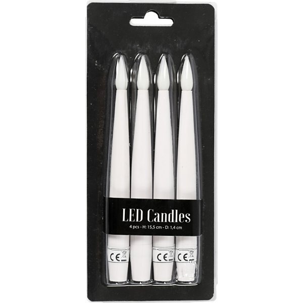 Kunststof LED-kerstboomlampjes - 4 st Kunststof LED-kerstboomlampjes - 4 st