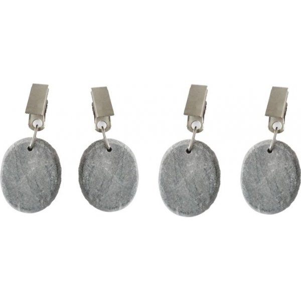 Doekgewicht Steengrijs 4-pack