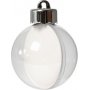 Decoratieve bal - transparant - 5 cm - 10 st