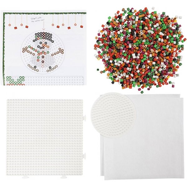 DIY Kit NABBI BioBeads - Kerstauto - rendier - sneeuwpop - Kerstman en kerstcadeau
