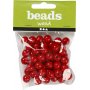 Houten kralen - 12 mm - rood