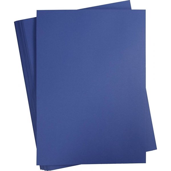 Gekleurd karton - donkerblauw - A2 - 180 gr - 100 vellen