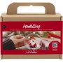 Mini DIY Kit Modelleren - rood/wit - Kerstman
