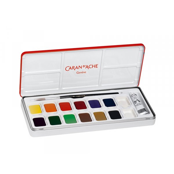 Schoolset Caran d'Ache Gouache - 13 kleuren