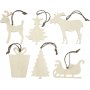 Kersthangers - rendieren en slee - 6 st