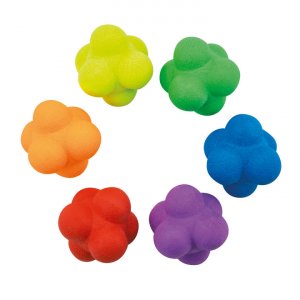 Reactieballen Ø 6 cm TPR - 6 stuks Reactieballen Ø 6 cm TPR - 6 stuks