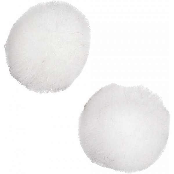 Pompons - wit - 200 st