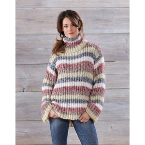 Breipatroon - Oversized trui met polokraag Breipatroon - Oversized trui met polokraag
