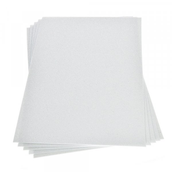 Vel Gummifoam met glitters - 200x300x2mm - 1st