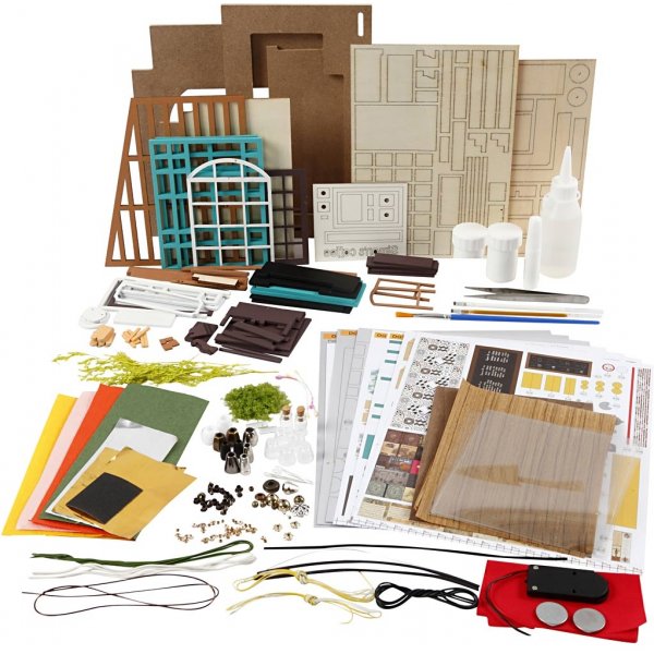 DIY miniatuurkamer - café DIY miniatuurkamer - café