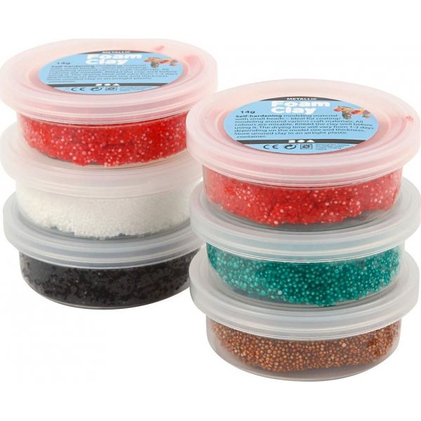 Foam Clay - Kerstkleuren - 6 x 14 gr