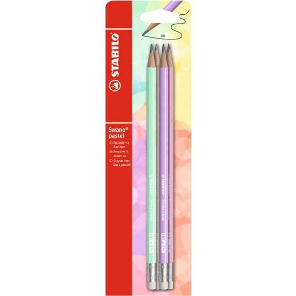Etui Pastel HB - 4-potloden