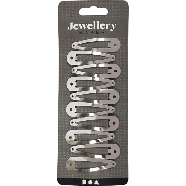 Haarspeldjes - verzilverd - 10 st Haarspeldjes - verzilverd - 10 st