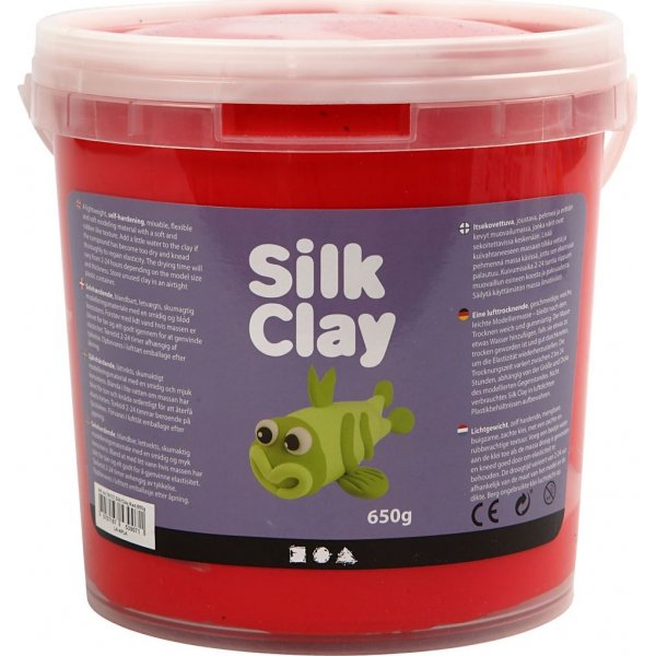 Silk Clay - rood - 650 gr
