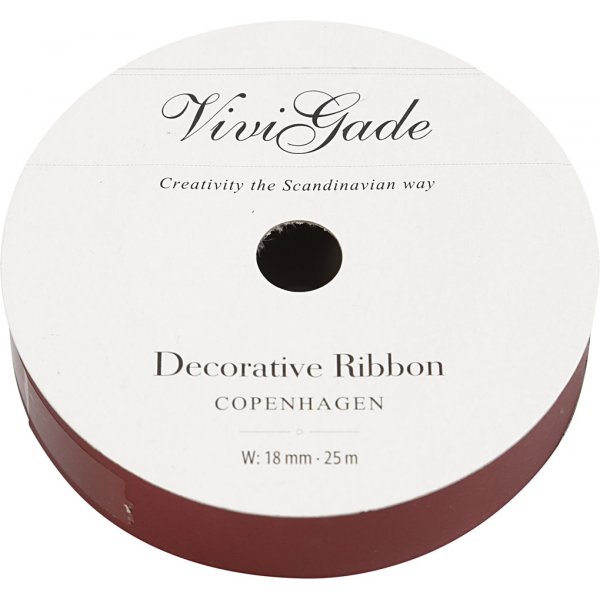 Cadeaulint - rood - mat - 25 meter