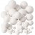 Flirtballen - wit - verschillende maten - 42 st Flirtballen - wit - verschillende maten - 42 st