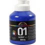 Schoolverf - Acryl - blauw - glanzend - 500 ml
