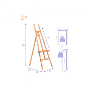 Schildersezel - Studio A-Frame N°40:1 - Ibiza - KIT Schildersezel - Studio A-Frame N°40:1 - Ibiza - KIT