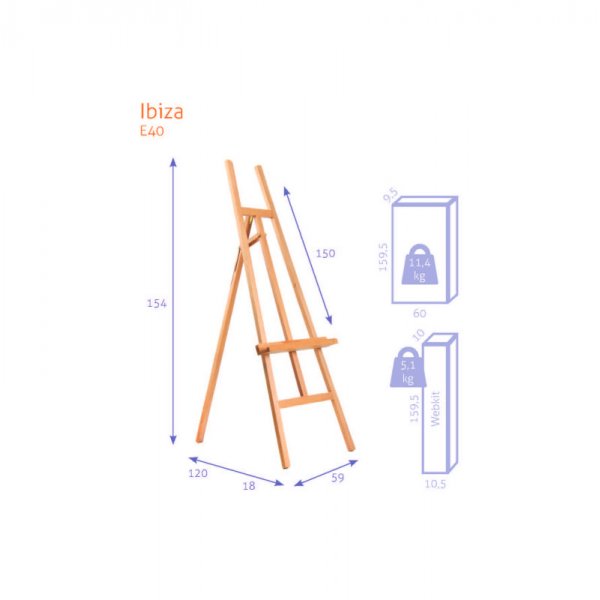 Schildersezel - Studio A-Frame N40:1 - Ibiza - KIT