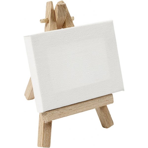 Schildersezel met afneembaar canvas - wit