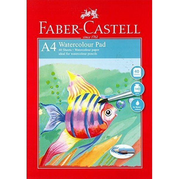 Aquarelblok Faber-Castell Aquarel Rood Serie 140gr - A4