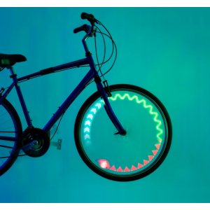LED-spaakverlichting voor fietsen, 12 meerkleurige patronen - werkt op batterijen LED-spaakverlichting voor fietsen, 12 meerkleurige patronen - werkt op batterijen