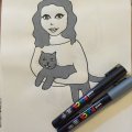 Klant imago Posca Marker PC-3M 0,9-1,3 mm Fijn - Grijs