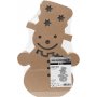 Kartonnen figuur met ingebouwd licht - sneeuwpop - 5 cm