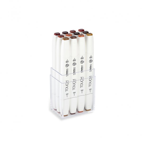 Touch Twin Brush Marker 12st - Houtkleur