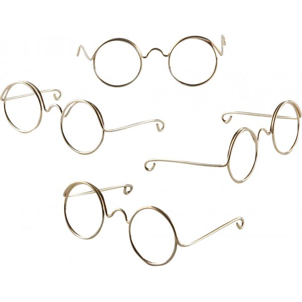 Brillen - goud - 50 mm - 10 st Brillen - goud - 50 mm - 10 st