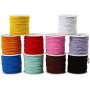 Elastisch koord - 1 mm - gemengde kleuren - 10 x 25 m