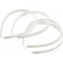 Diadeem - 13 mm - wit - 5 st
