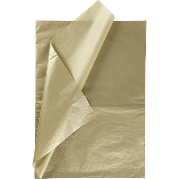 Vloeipapier - goud - 50 x 70 cm - 14 gr - 25 vellen
