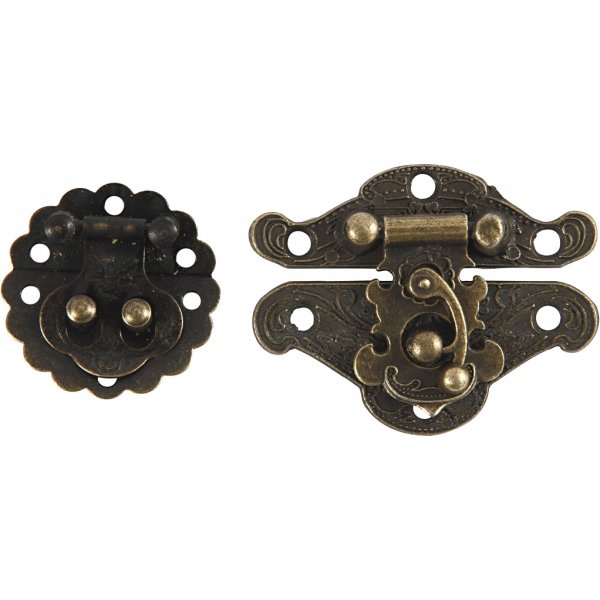 Minibeslag - antiek goud - 10 sets