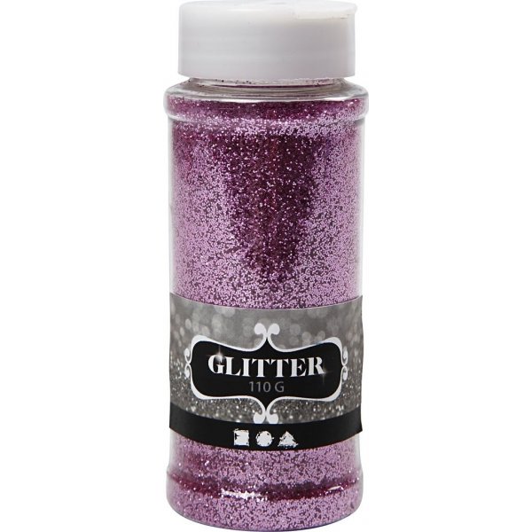 Glitter - roze - 110 gr