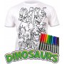 Kleur je T-shirt - Dinosaurussen