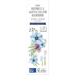 Boekenlegger met aquarelblokprint FSC�