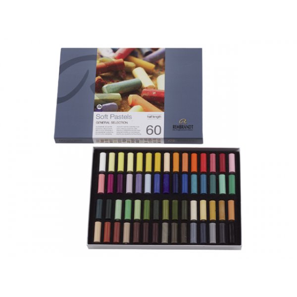 Zachte pastelkleurige krijtjes - 60 st