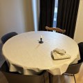 Klant imago Waxdoek PVC Rond Linnen - Beige