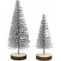 Miniboompjes - zilver - 5 st