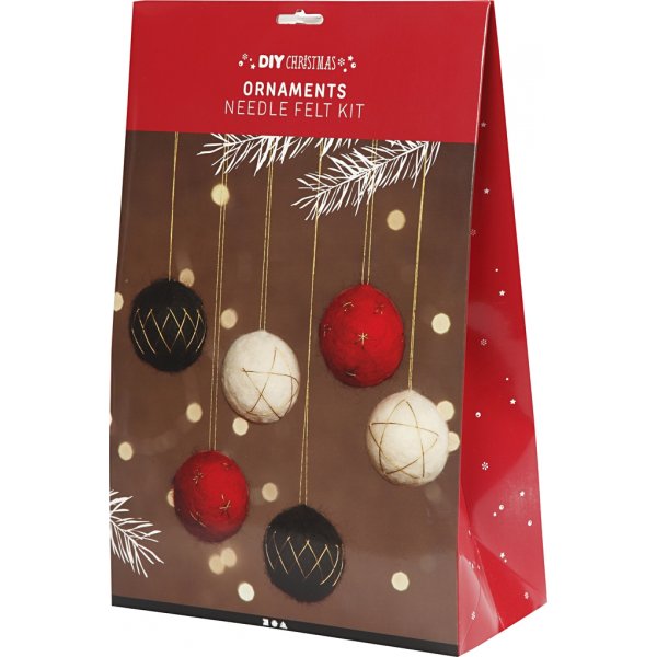 Knutselset - Kerstballen - 6 st Knutselset - Kerstballen - 6 st