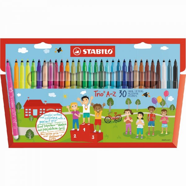 Vezelpennen Trio AZ - 30-pack