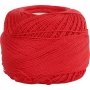 Gemerceriseerd katoengaren - rood - 20 gr