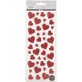 Glitterstickers - rood - harten - 2 vellen