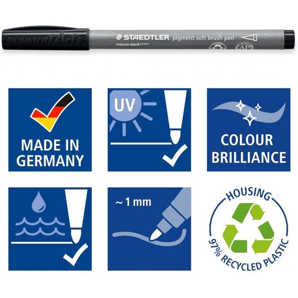 Staedtler Pigment zachte borstelpen
