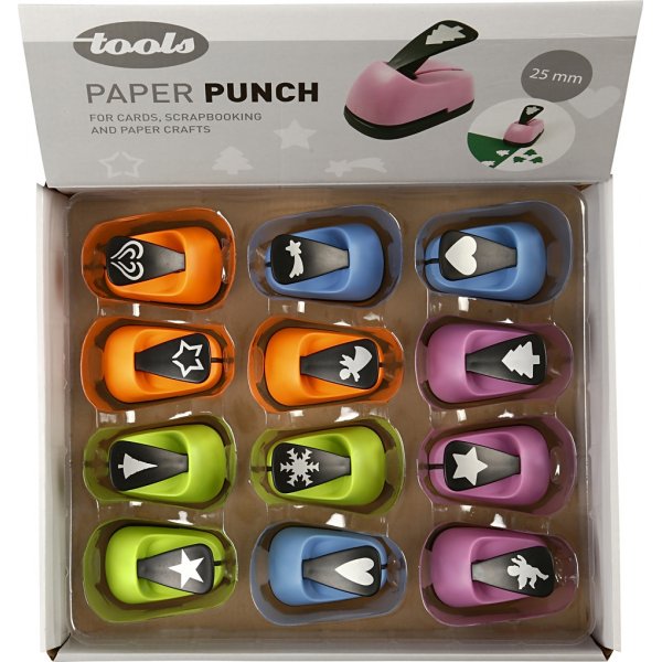 Ponsen - Kerstmotief - 12 st Ponsen - Kerstmotief - 12 st