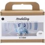 Mini DIY Kit Modellering, lichtblauw, Monster Bobby