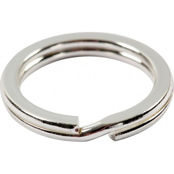 Splitring - verzilverd - 15 st