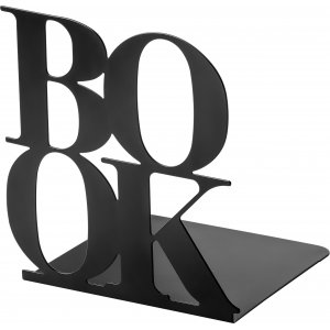 Boekensteunen van zwart metaal - set van 2 Boekensteunen van zwart metaal - set van 2